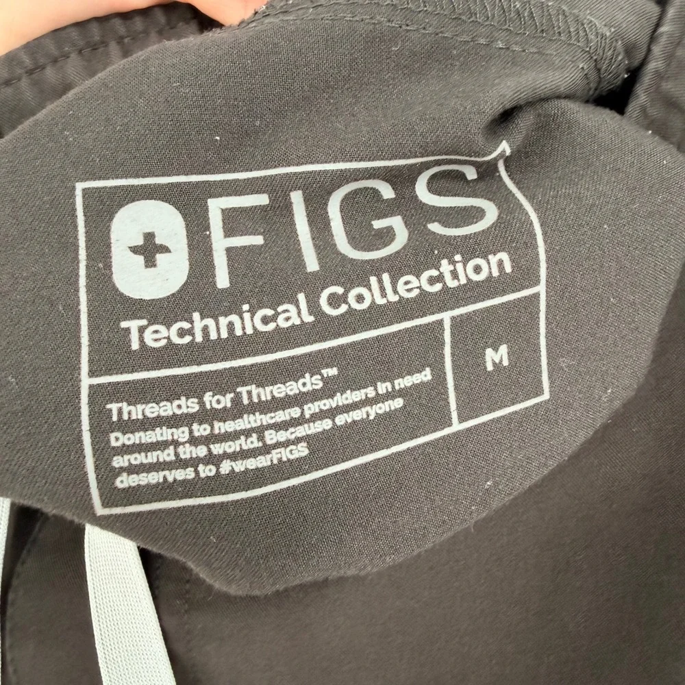 FIGS Tansen Jogger Scrub Pant Black Mens Size M Hospital Doctor Nurse Nursing
